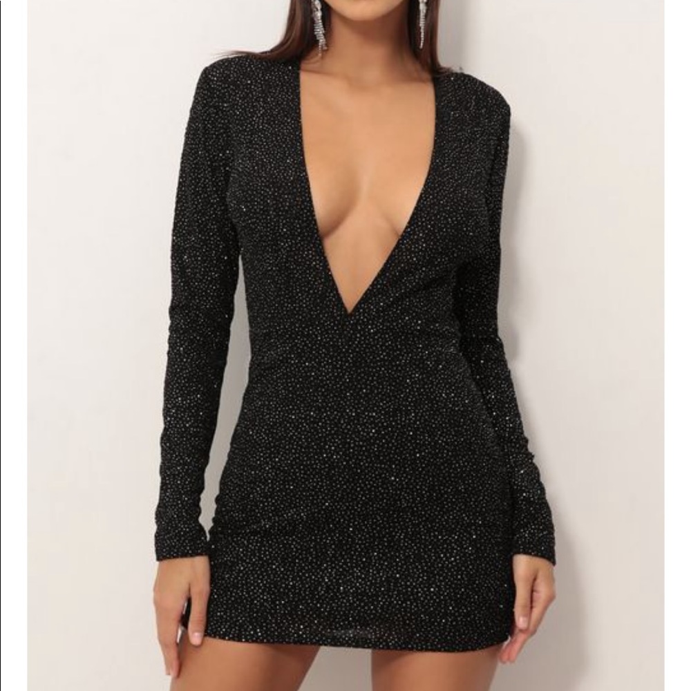 Black body con sparkle dress